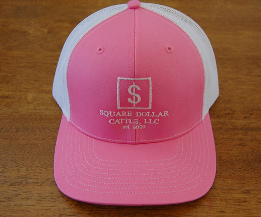 Beefin' Up Your Style - Embroidered Hat Pink